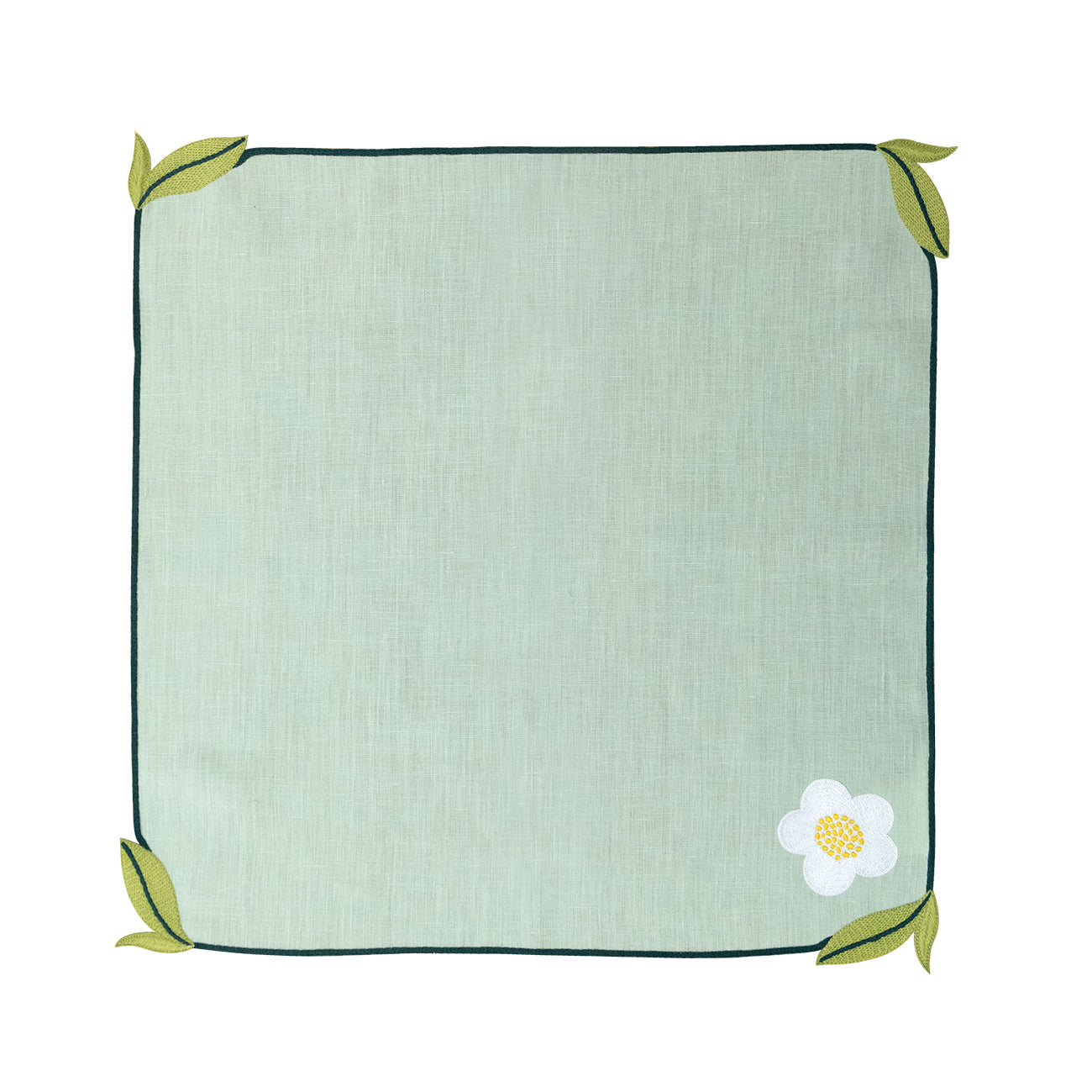 Hand Embroidered Trellis Napkins 18" x 18" (Set of 4)