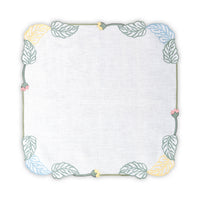 Hand Embroidered Climbing Rose Napkins 18" x 18" (Set of 4)