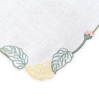Hand Embroidered Climbing Rose Napkins 18" x 18" (Set of 4)