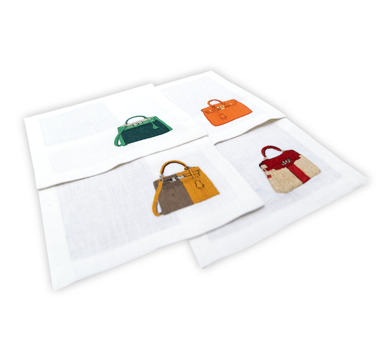 Embroidered Table Linen - Cocktail Napkins (Set of 4)