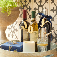 Large Ombre Capiz Tray - Blue