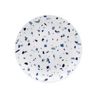 Terrazzo Azzurro Salad/Appetizer Plate, Set of 6
