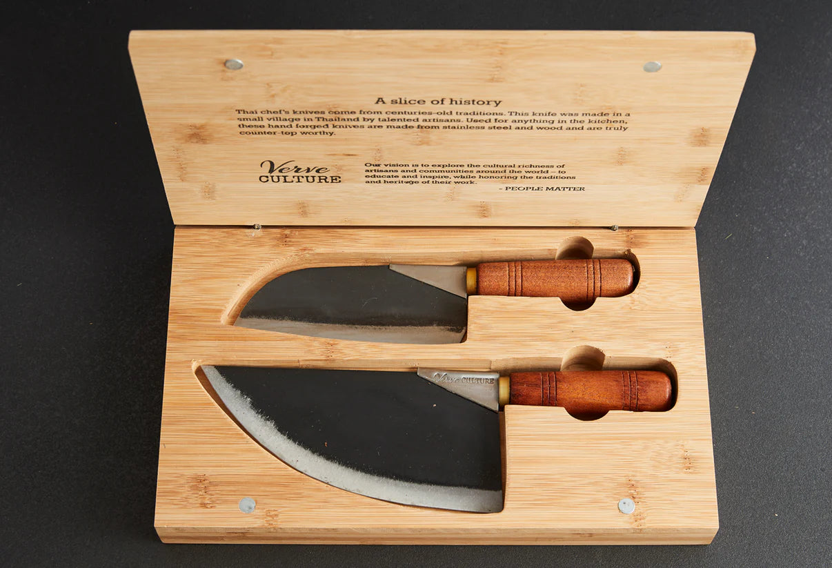 Thai Moon Knife Duo Set