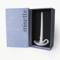 The Forme Wax Candlestick - White