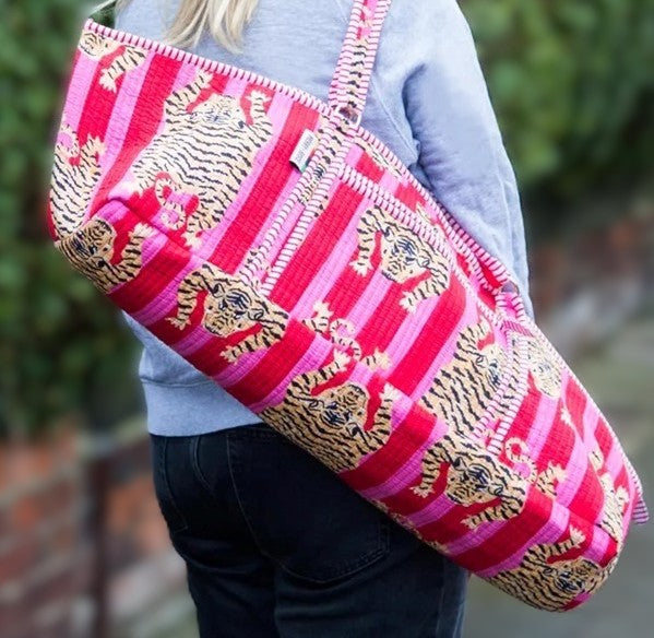 Tiger Print Mahjong Accessory Bags