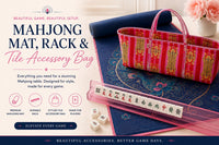Tiger Print Mahjong Accessory Bags