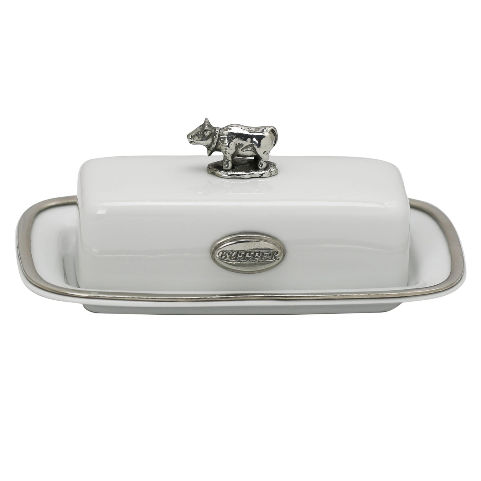 Tilghman Butter Dish with Cow