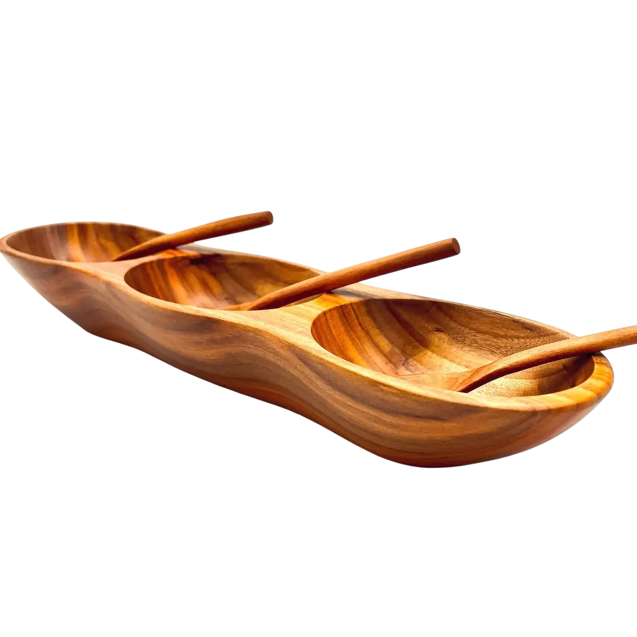 Tropical Hardwood Salsa Dish Large