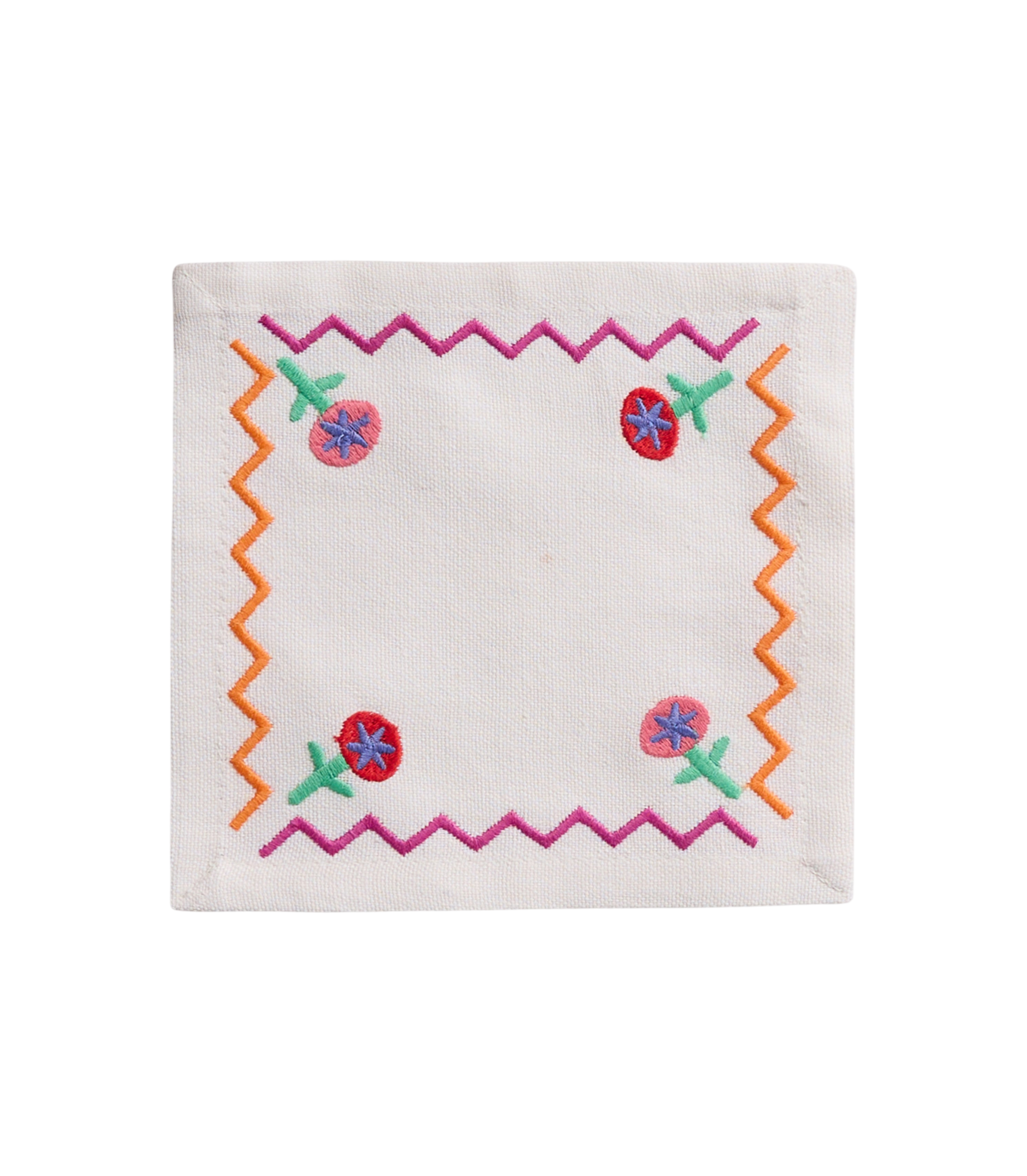 Tropical ZigZag Cocktail Napkin (Set of 4)