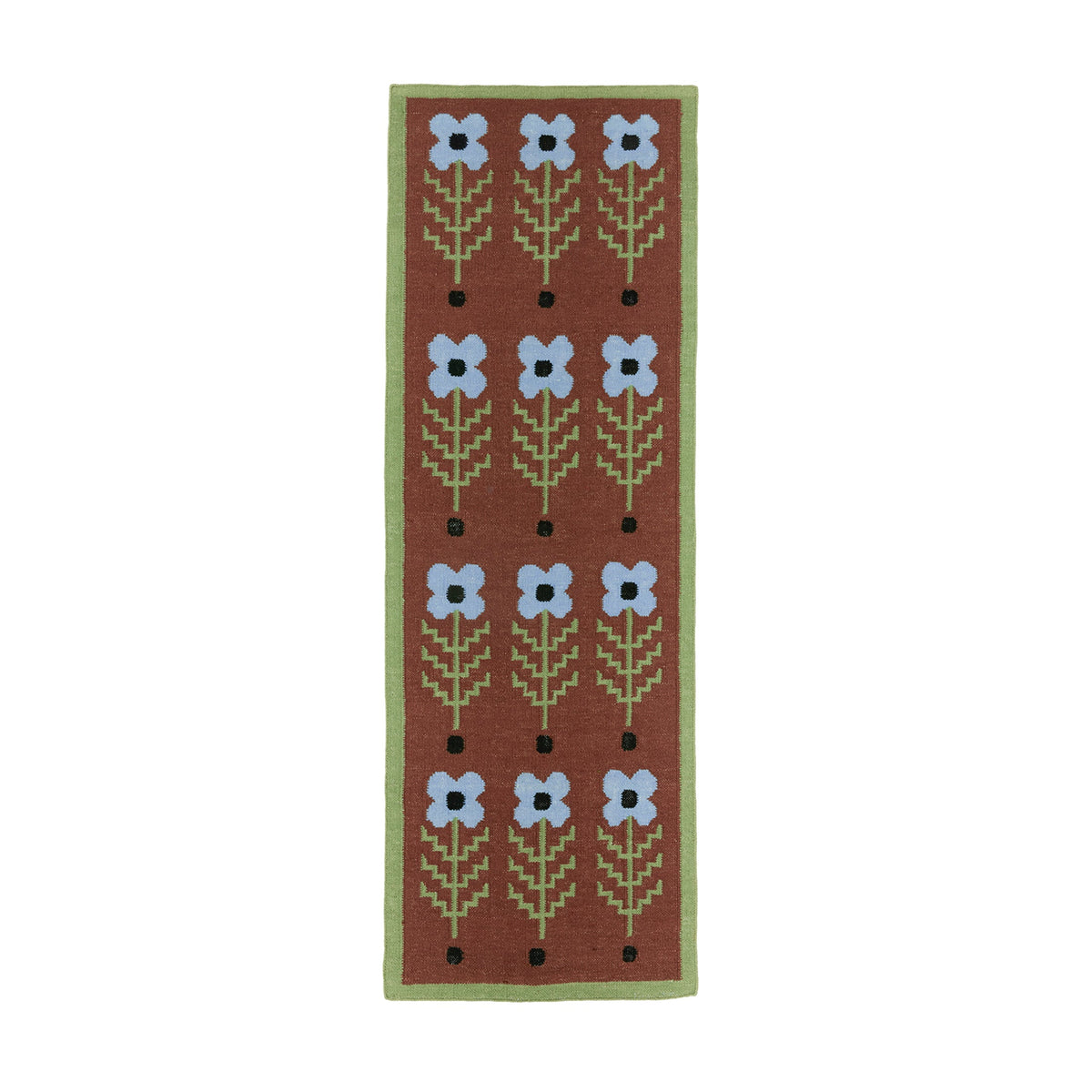 Tulip Runner Rug| Brown