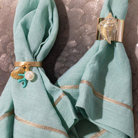 Sparkle Shell Napkin Rings (Set of Two)