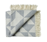 Silkeborg Uldspinderi Twist a Twill Throw - Light Grey