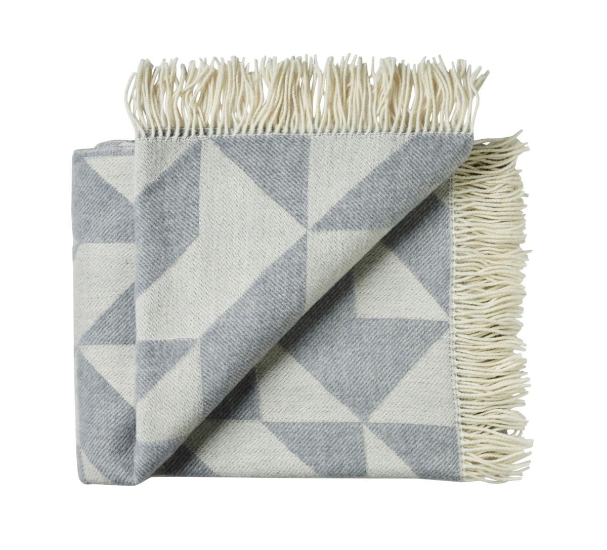 Silkeborg Uldspinderi Twist a Twill Throw - Light Grey