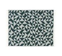 Silkeborg Uldspinderi Twist a Twill Throw - Dark Green
