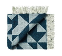 Silkeborg Uldspinderi Twist a Twill Throw - Dark Green