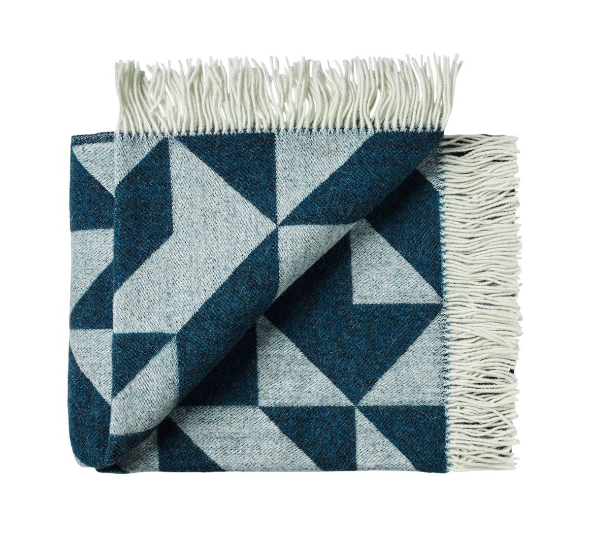 Silkeborg Uldspinderi Twist a Twill Throw - Dark Green