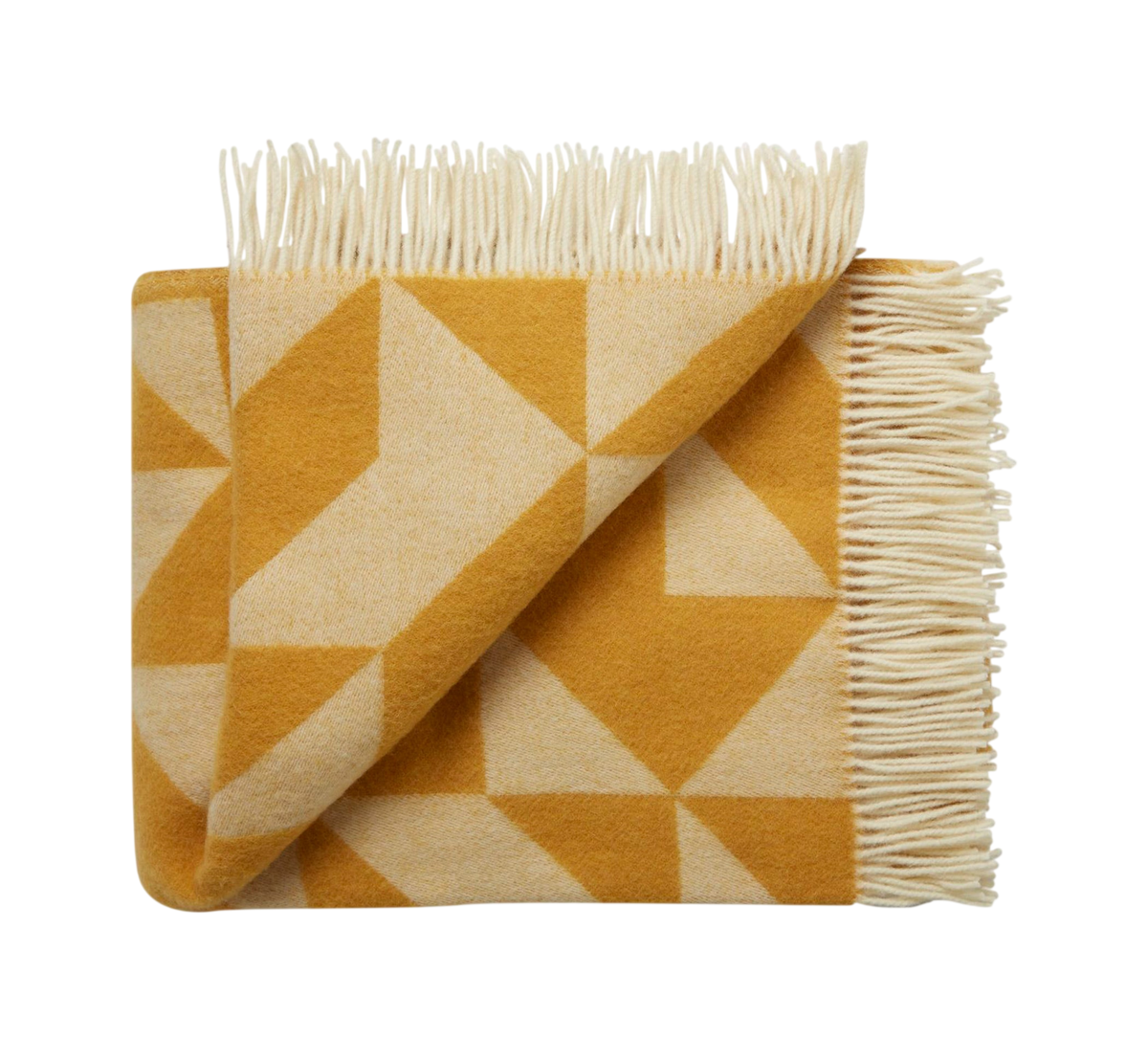 Silkeborg Uldspinderi Twist a Twill Throw - Corn Yellow