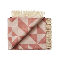 Silkeborg Uldspinderi Twist a Twill Throw - Rusty Rose