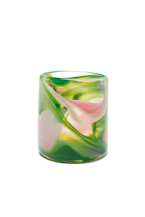 Hand Dyed Watermelon Glass