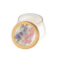 Roman Lavender Medium Pressed Floral Candle