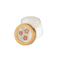 Spicy Apple Small Pressed Floral Candle