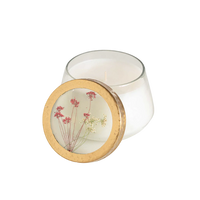 Spicy Apple Medium Pressed Floral Candle