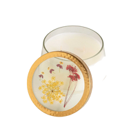 Spicy Apple Large Pressed Floral Candle