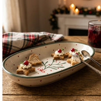 White Handmade Ceramic Serving Bowl (Set of 2)