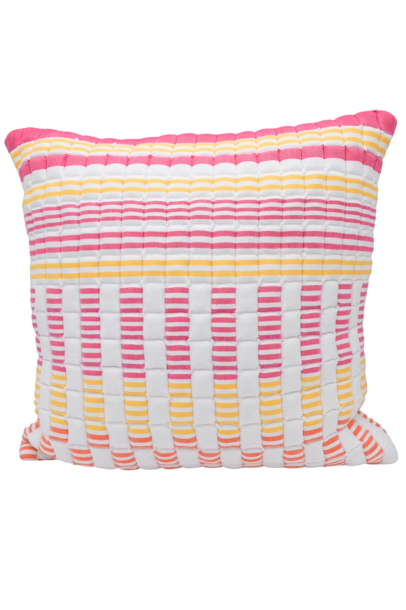 Sunset Sujani Puff Pillow