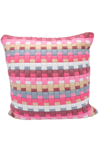 Pink Tetris Sujani Puff Pillow