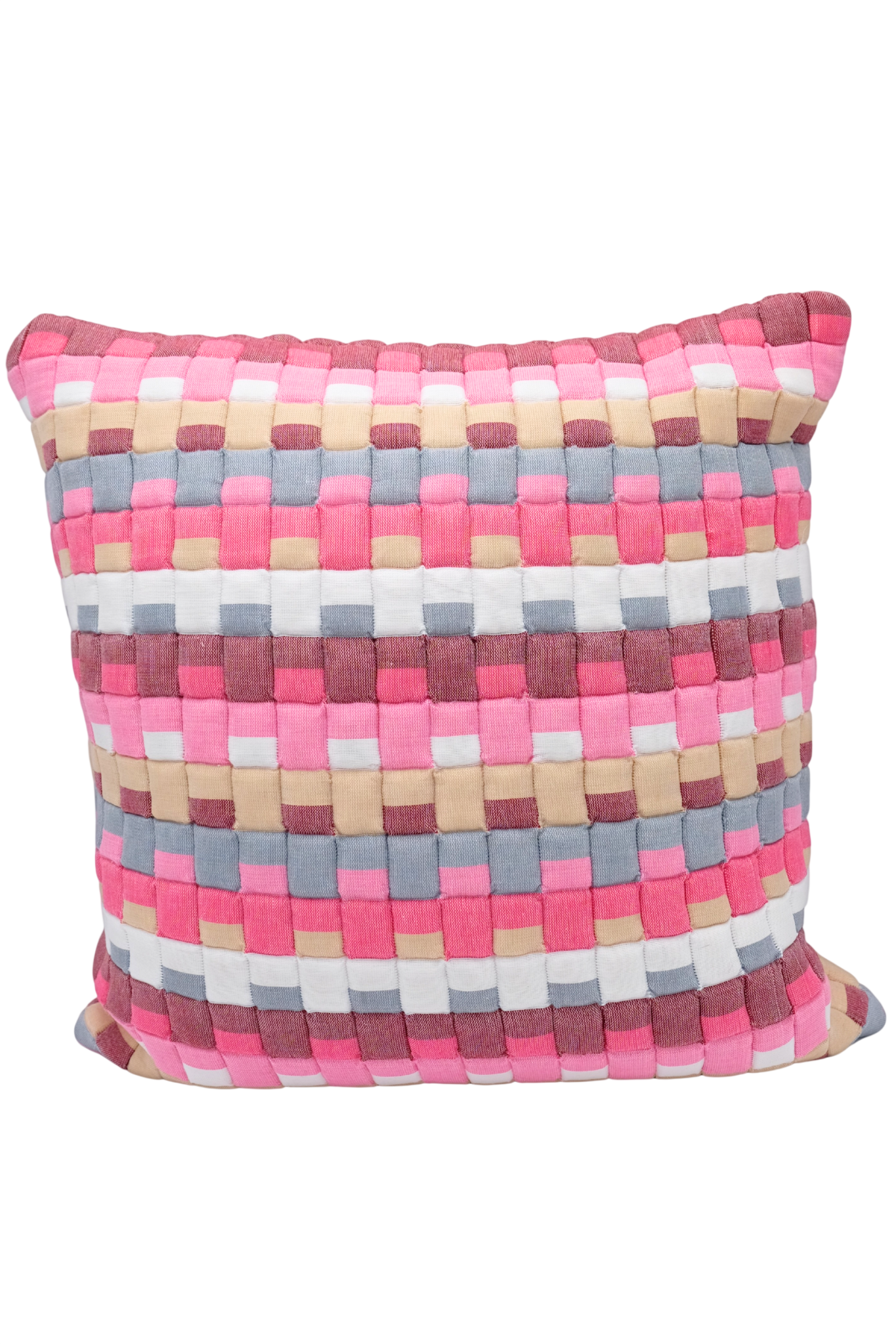 Pink Tetris Sujani Puff Pillow