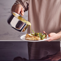 Maestro 1.7 Qt. Tri-Ply Stainless Steel Saucepan with Lid