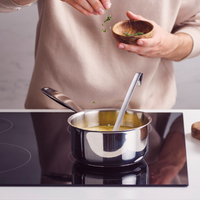 Maestro 1.7 Qt. Tri-Ply Stainless Steel Saucepan with Lid