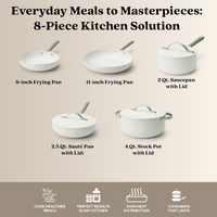 Mobi 8-Piece Ceramic Cookware Set | Cannoli Cream