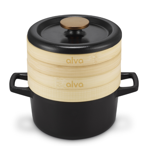 Nori Cast Iron Cocotte with Steamer