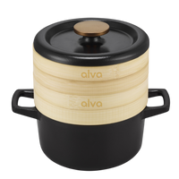 Nori Cast Iron Cocotte with Steamer