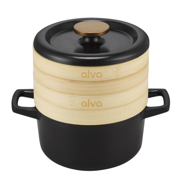 Nori Cast Iron Cocotte with Steamer