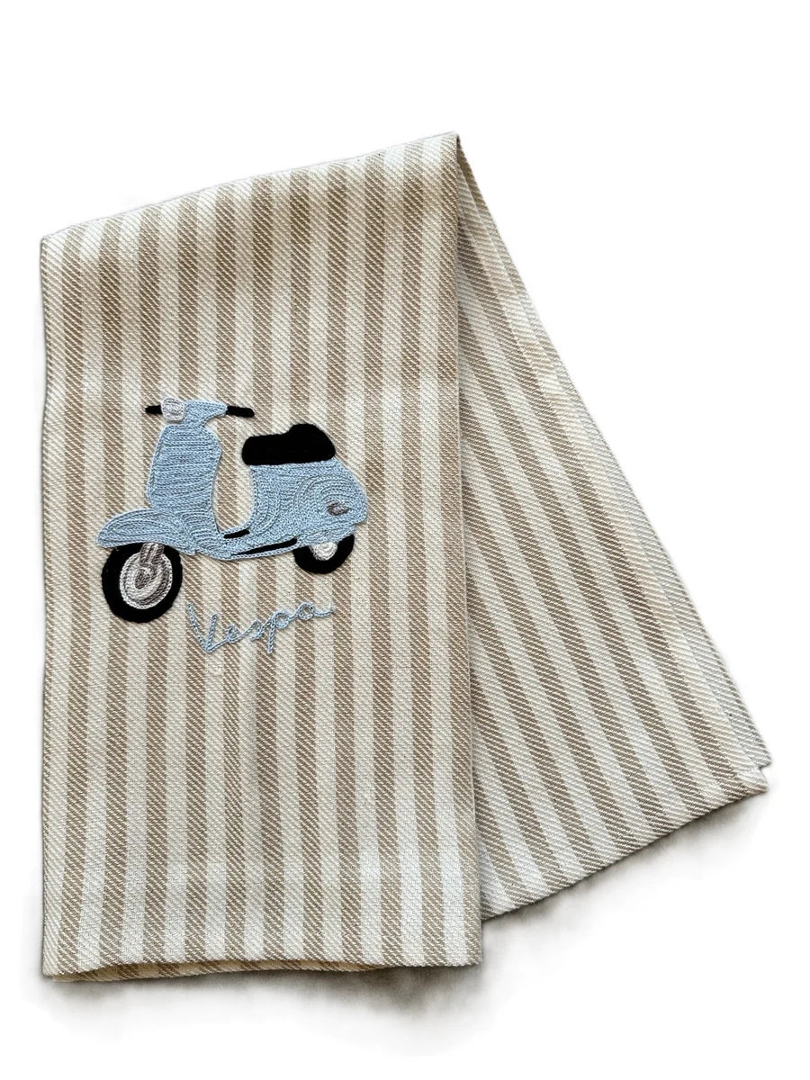 Vespa - Embroidered Pomelo Canvas