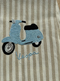 Vespa - Embroidered Pomelo Canvas