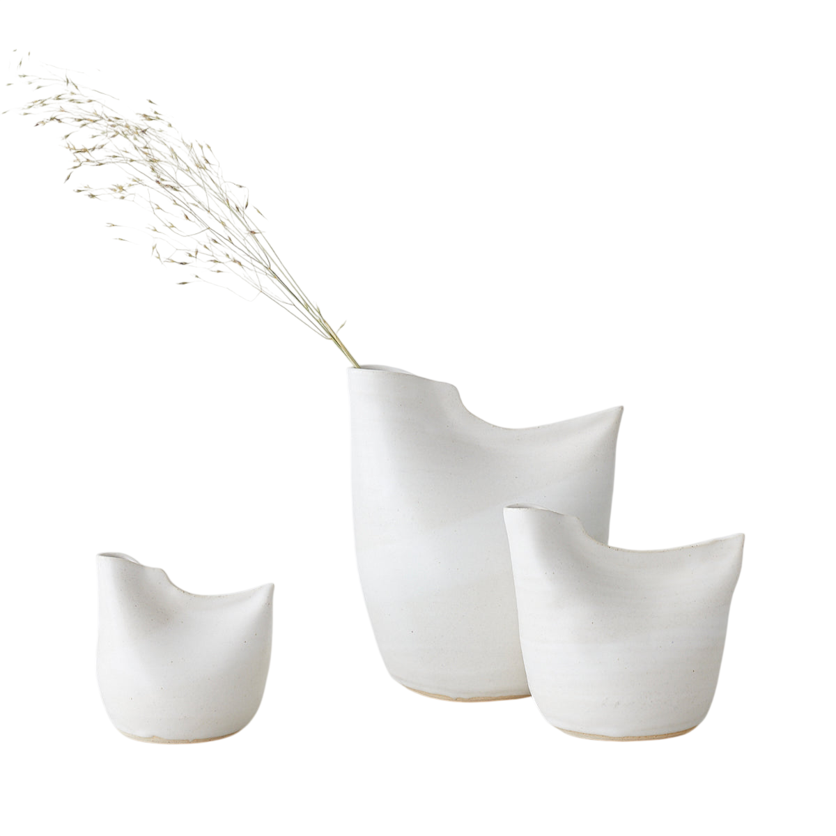 Bird Vase, White