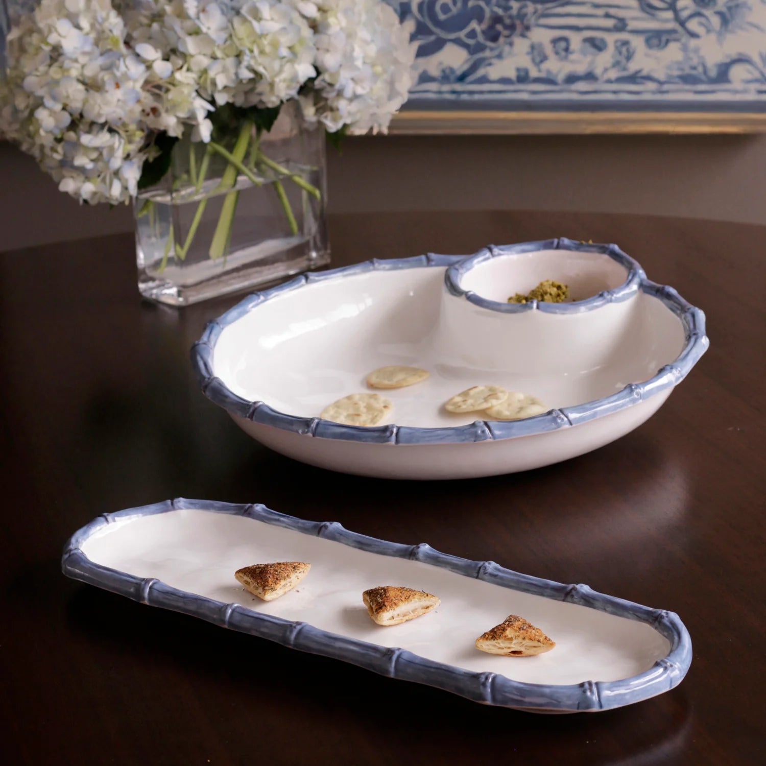 Vida Bamboo Chip & Dip Bowl