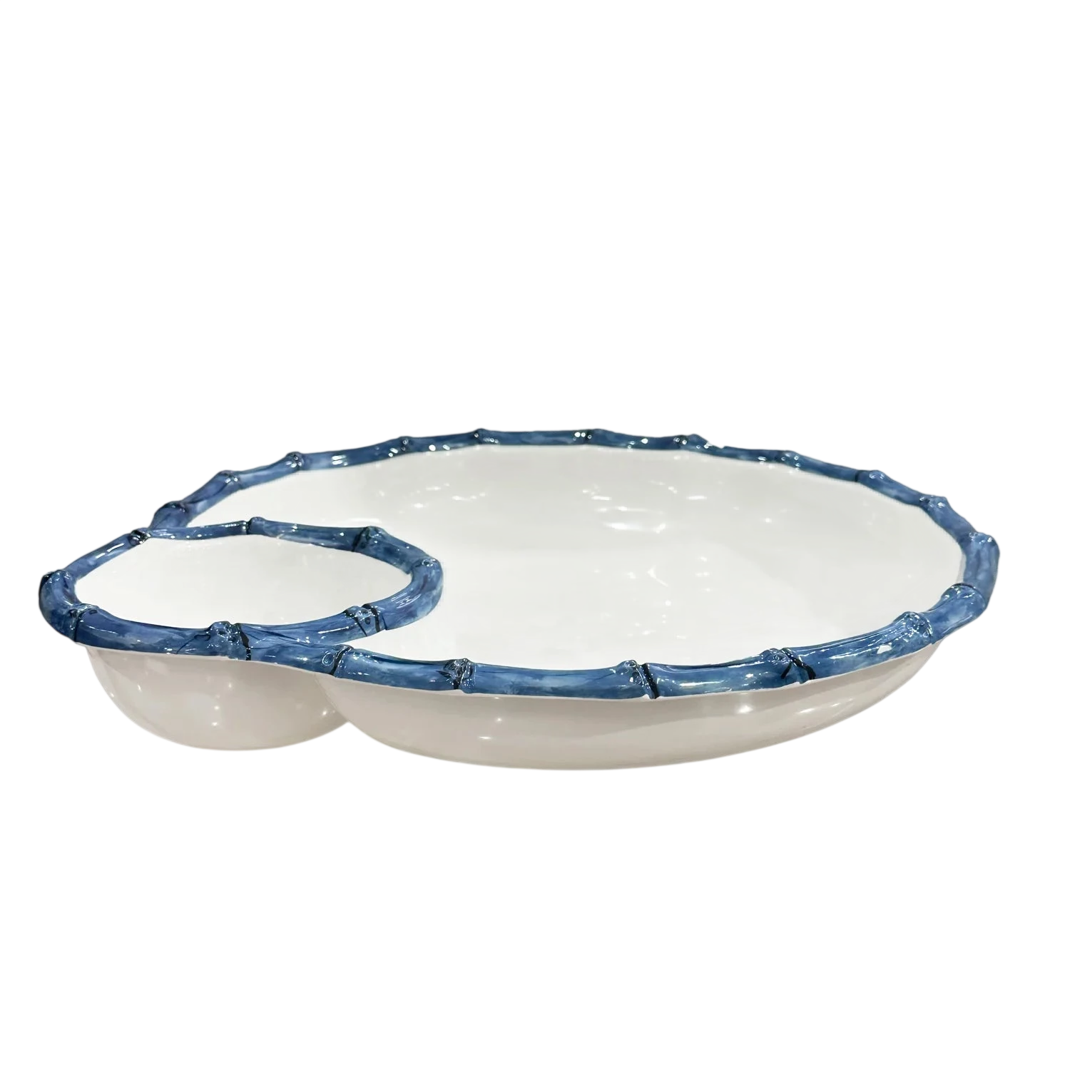 Vida Bamboo Chip & Dip Bowl