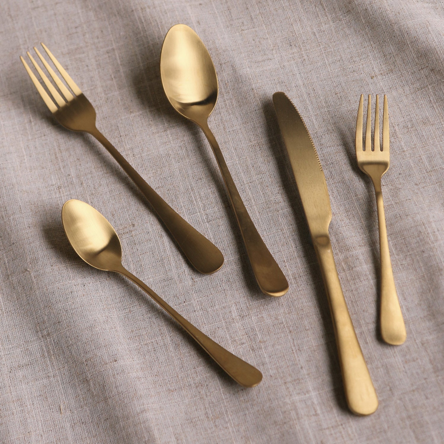 Vida Droplet Stainless Flatware (Set of 5)