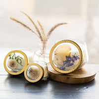 Signature Pressed Floral Candle - Vanilla Rain