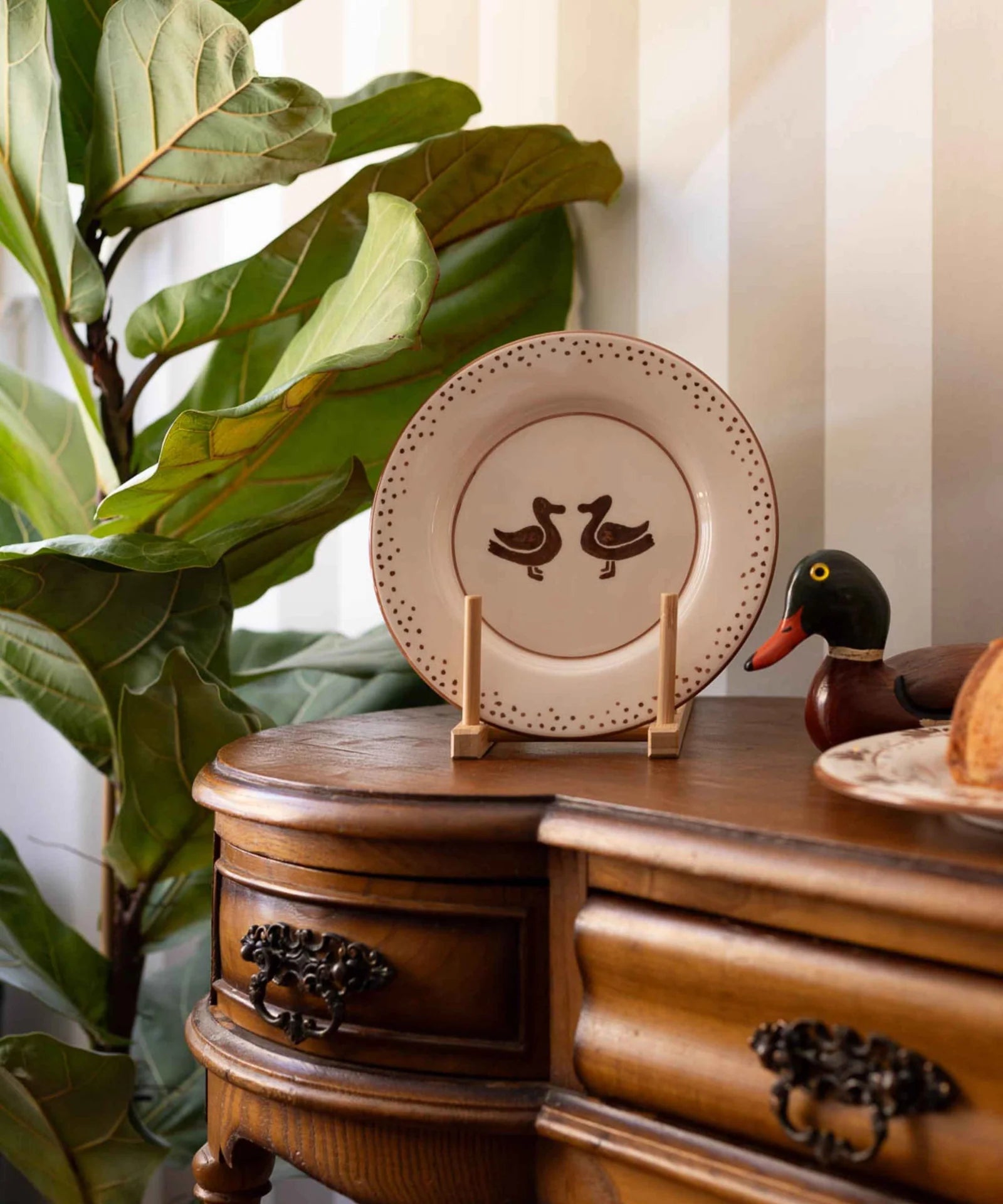 Patos Hand-Painted Salad Plate (Set of 4)