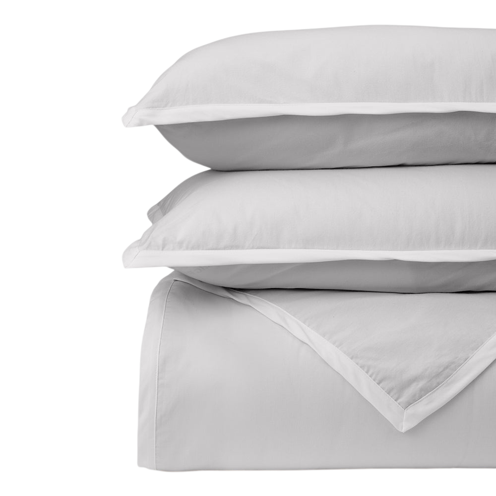 Essential Piping Duvet Cover & Sham Bundle
