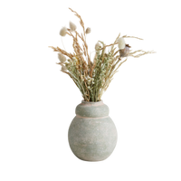 Terra Cotta Bud Vase, Greenwash