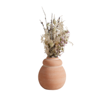 Terra Cotta Bud Vase, Whitewash