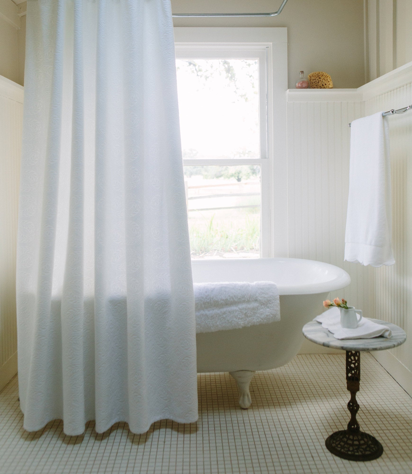 Vienna Matelassé Shower Curtain
