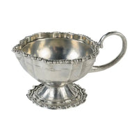 Vintage Beaded Pewter Piccolo Creamer